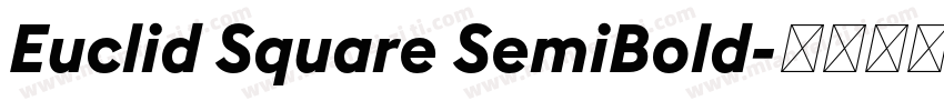Euclid Square SemiBold字体转换